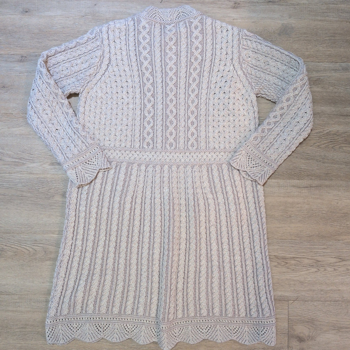 Aran Crafts Merino Scallop Edged Coat