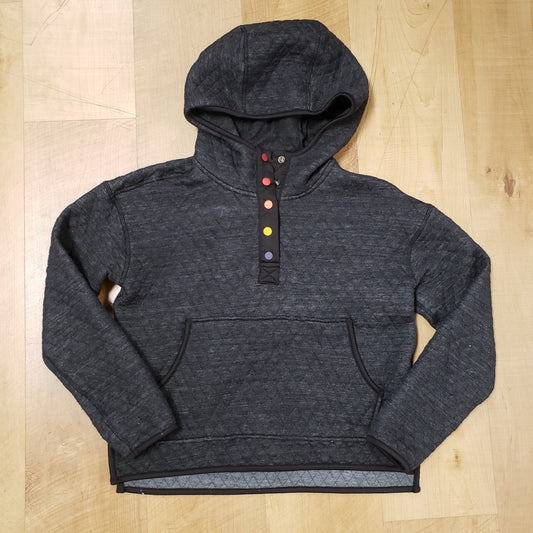 Marine Layer Cropped Quilted Hoodie