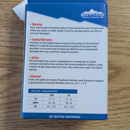 Snowline Chainsen Kids Traction NEW