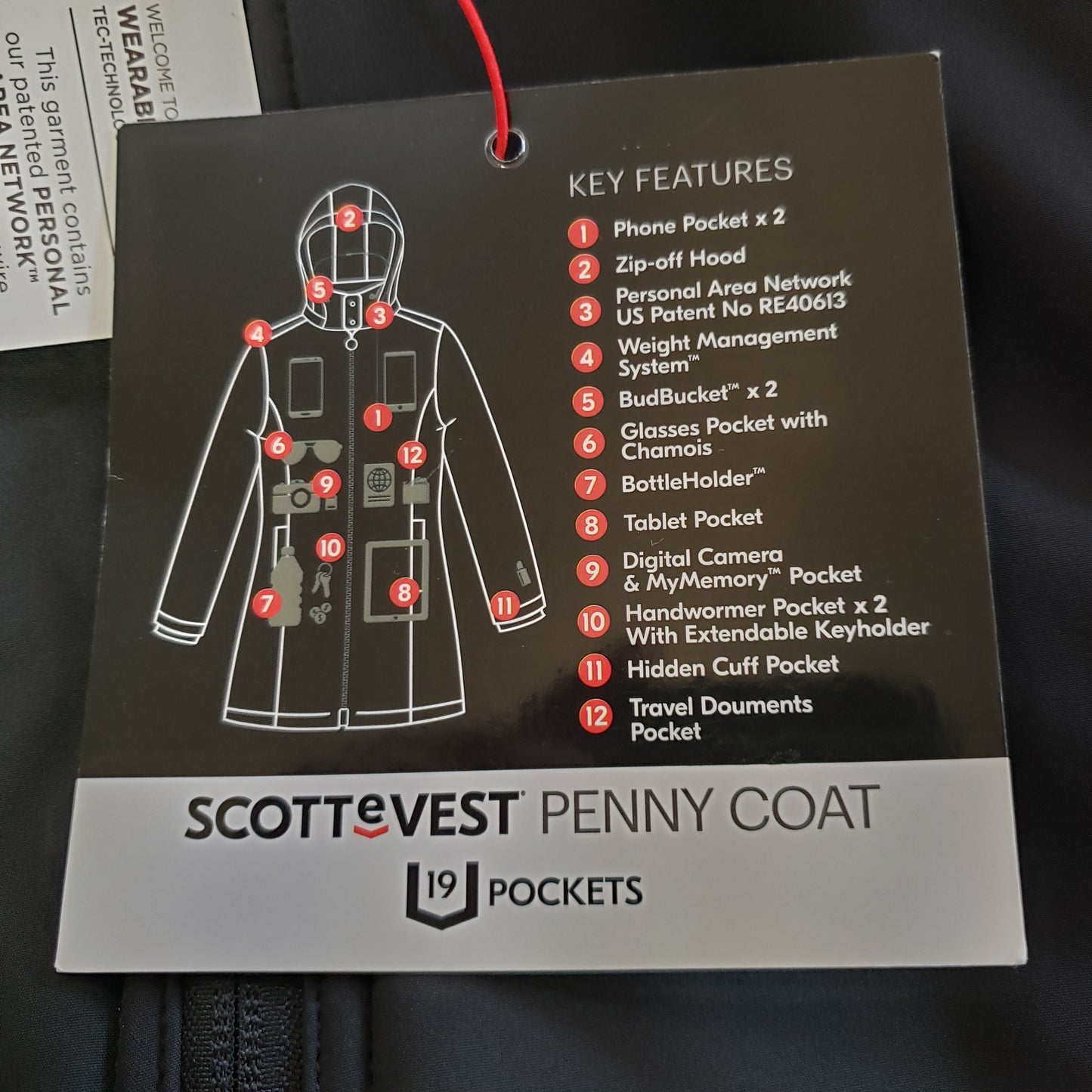 ScotteVest The Penny Coat NEW*