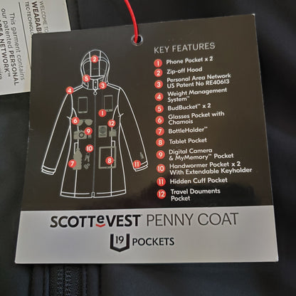 ScotteVest The Penny Coat NEW*