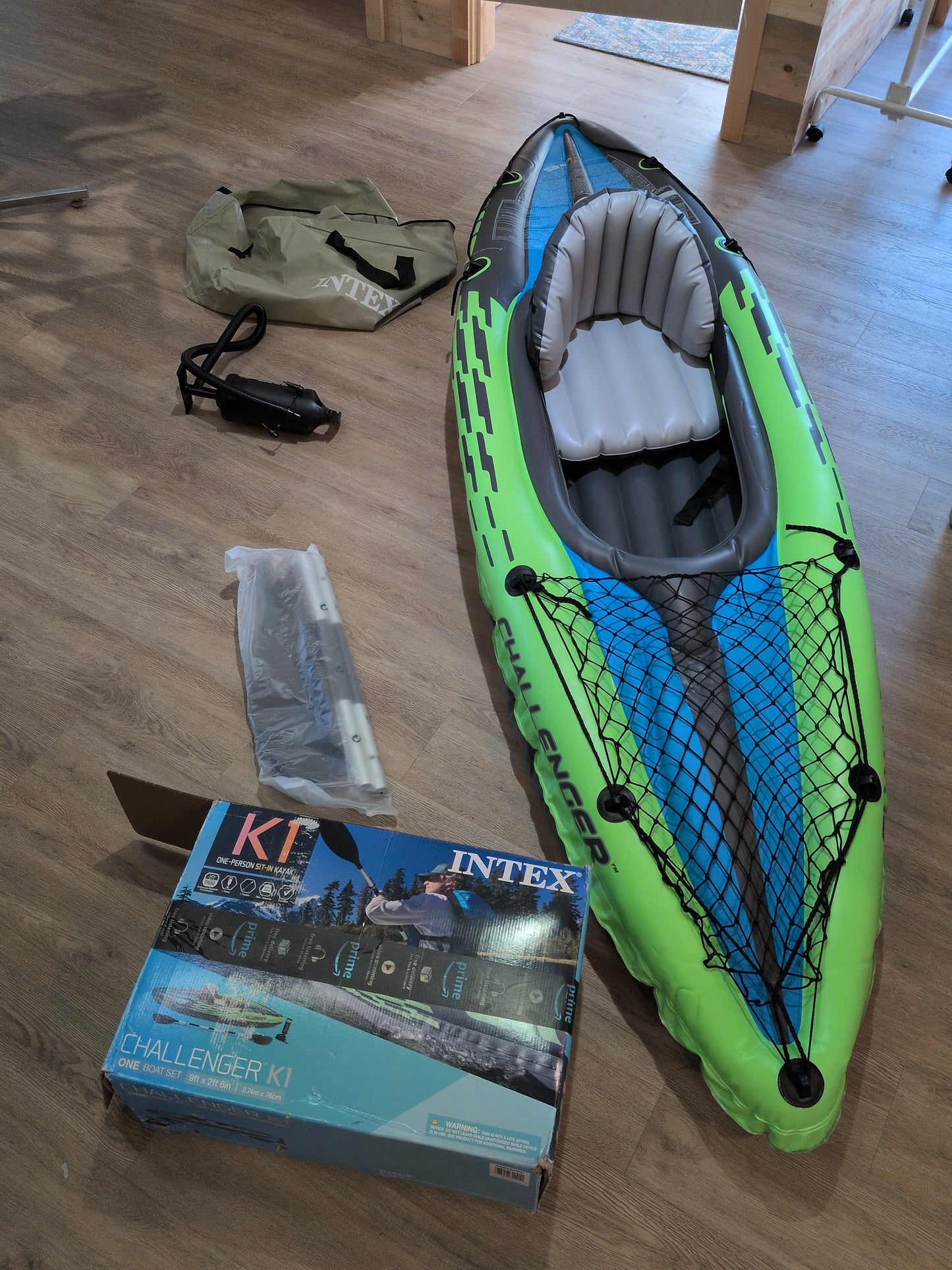Intex Challenger K1 Inflatable Kayak NEW
