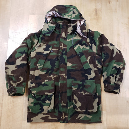 LL Bean Vintage GTX Woodland Camo Hunting Jacket USA Made