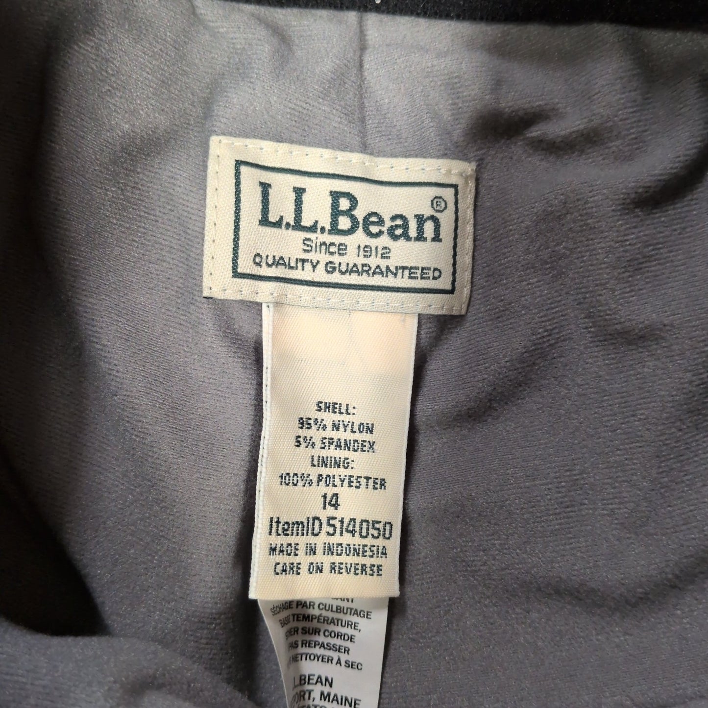 LLBean Fleece Lined Active Pant