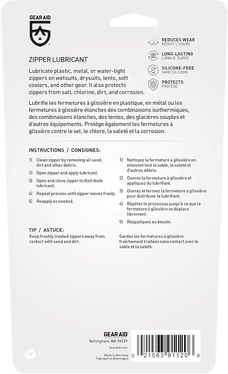 Zipper Lubricant Stick 2pck