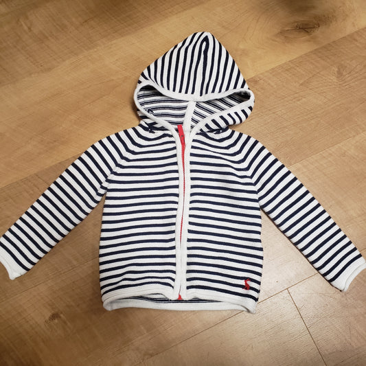 Joules Striped Hoodie Sweater