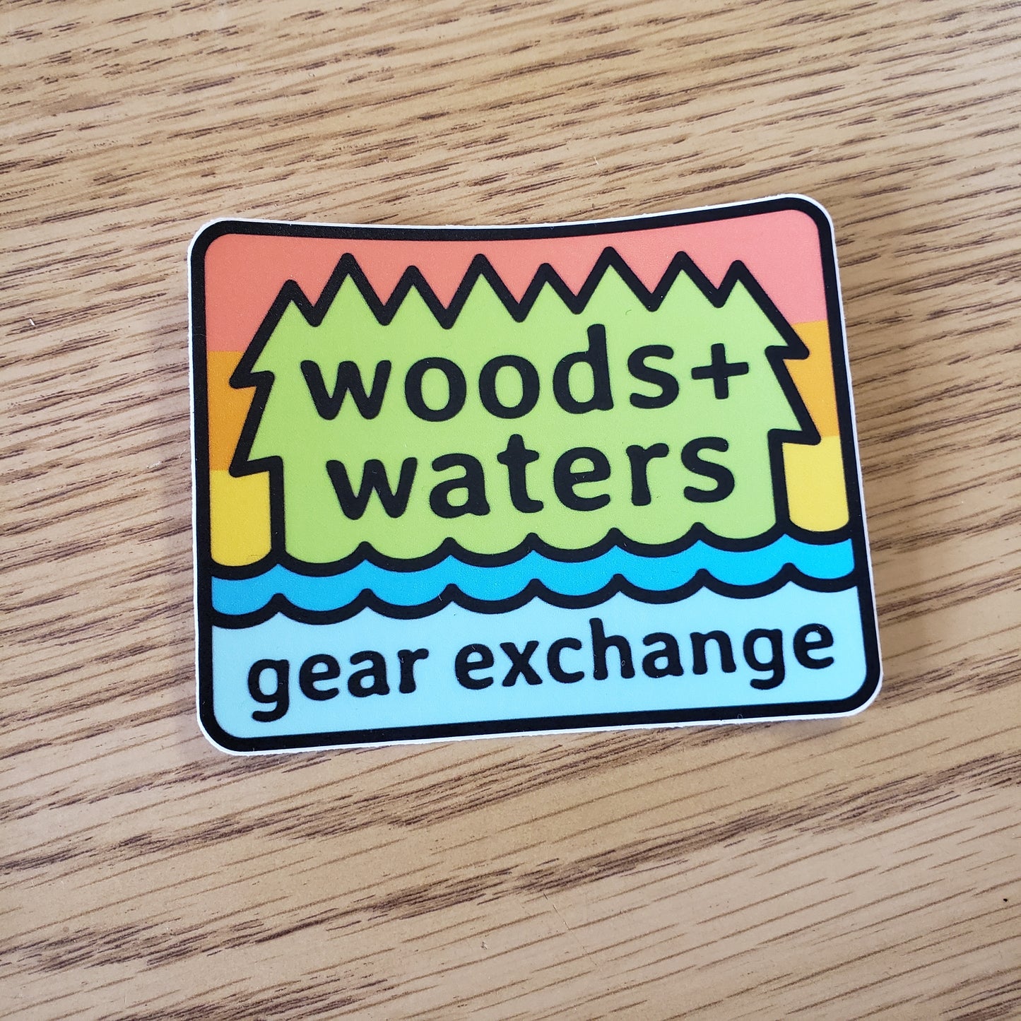 Woods + Waters Sticker