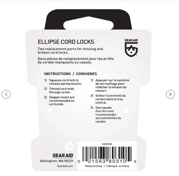Gear Aid Ellipse Cord Locks