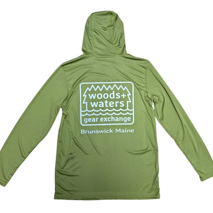 Sea Threads x Woods + Waters Gear Long Sleeve Hooded Sun Shirt