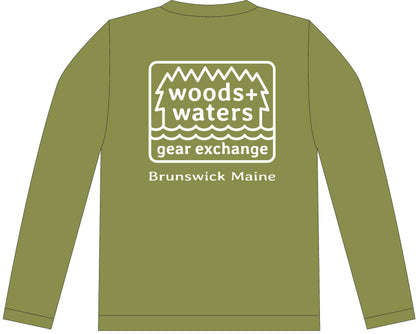 Sea Threads x Woods + Waters Gear Long Sleeve Hooded Sun Shirt
