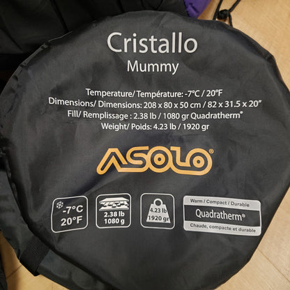 Asolo Cristallo Mummy Bag