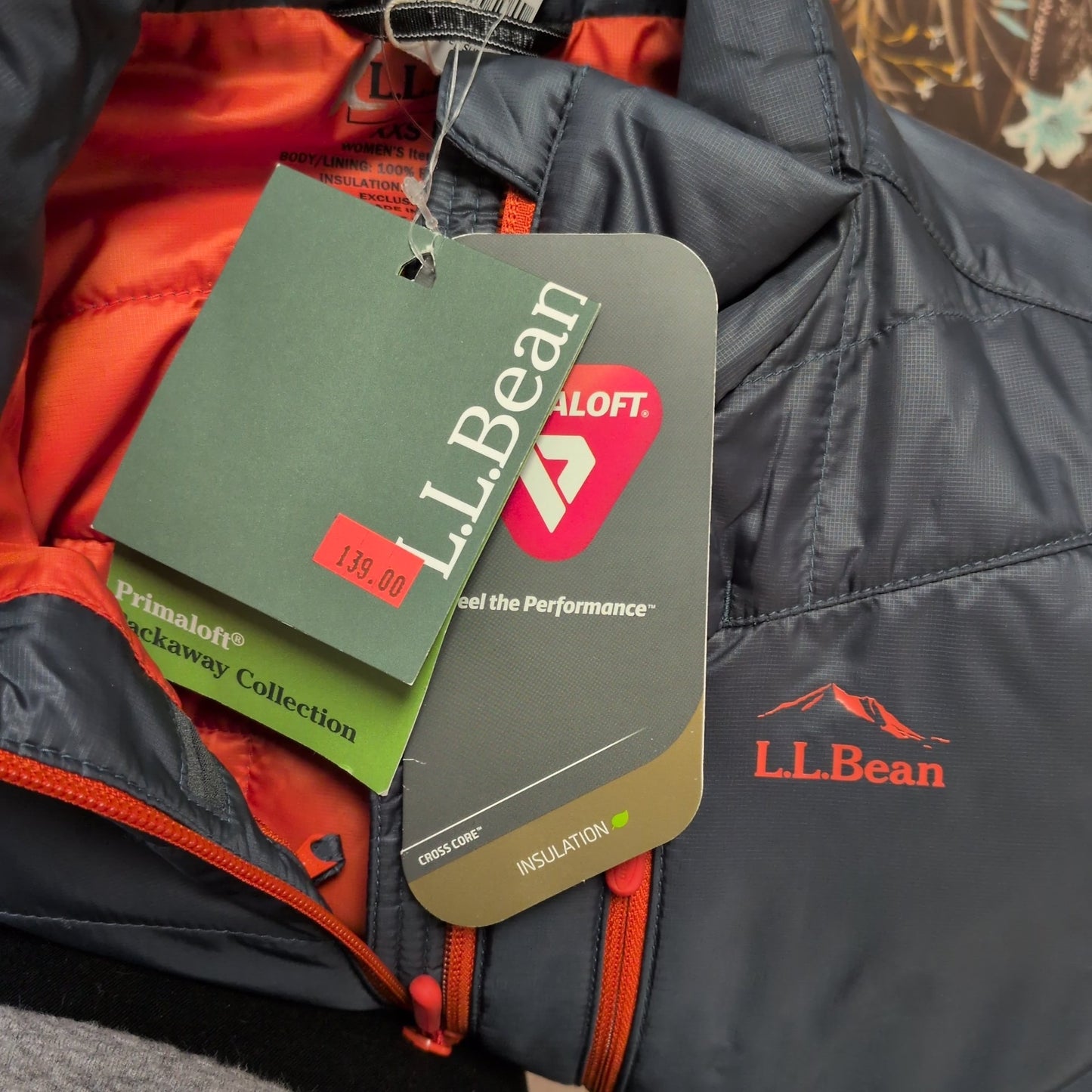 LLBean PrimaLoft Packaway Jacket NEW