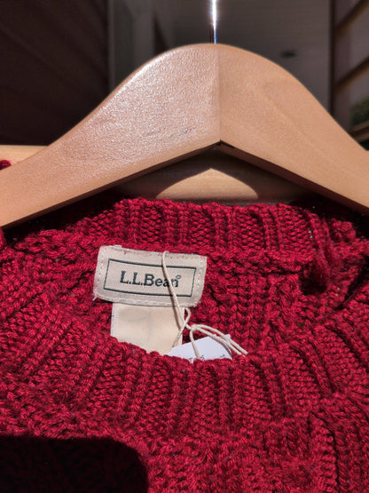 LLBean Wool Blend Cable Sweater