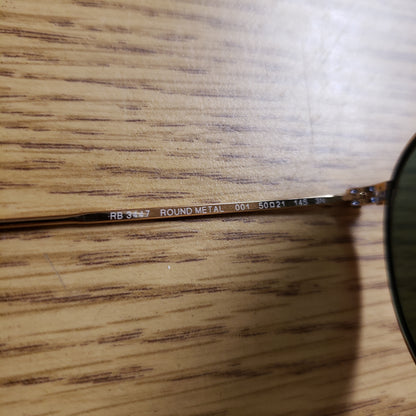 Ray Ban Round Metal Sunglasses w/Case