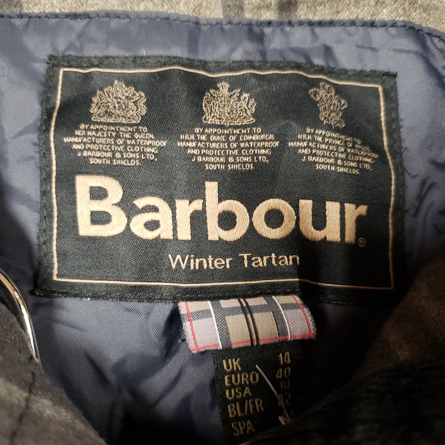 Barbour Waxed Cotton Winter Tartan Jacket