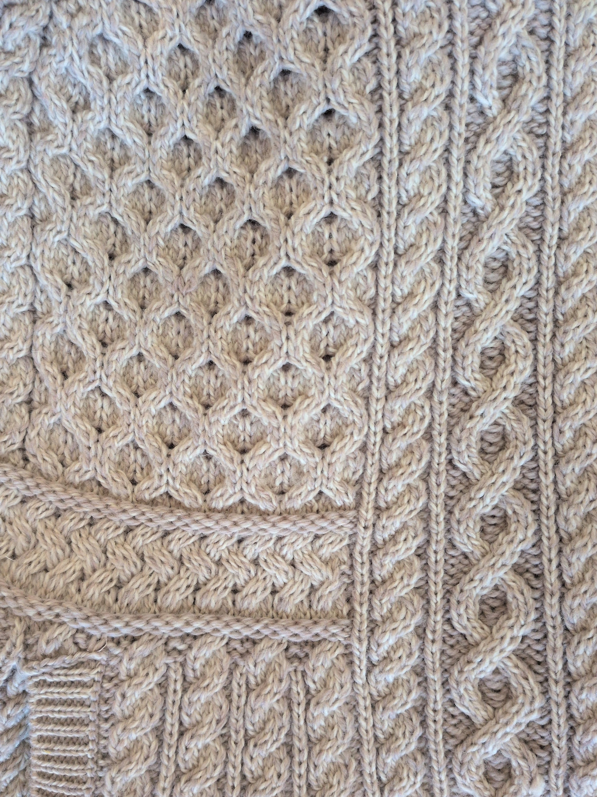 Aran Crafts Merino Scallop Edged Coat
