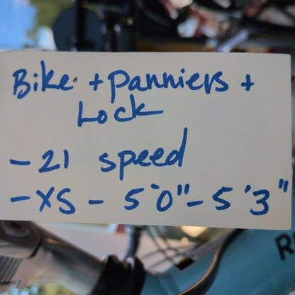 LLBean Runaround Cruiser Bike + Panniers + Bike Lock