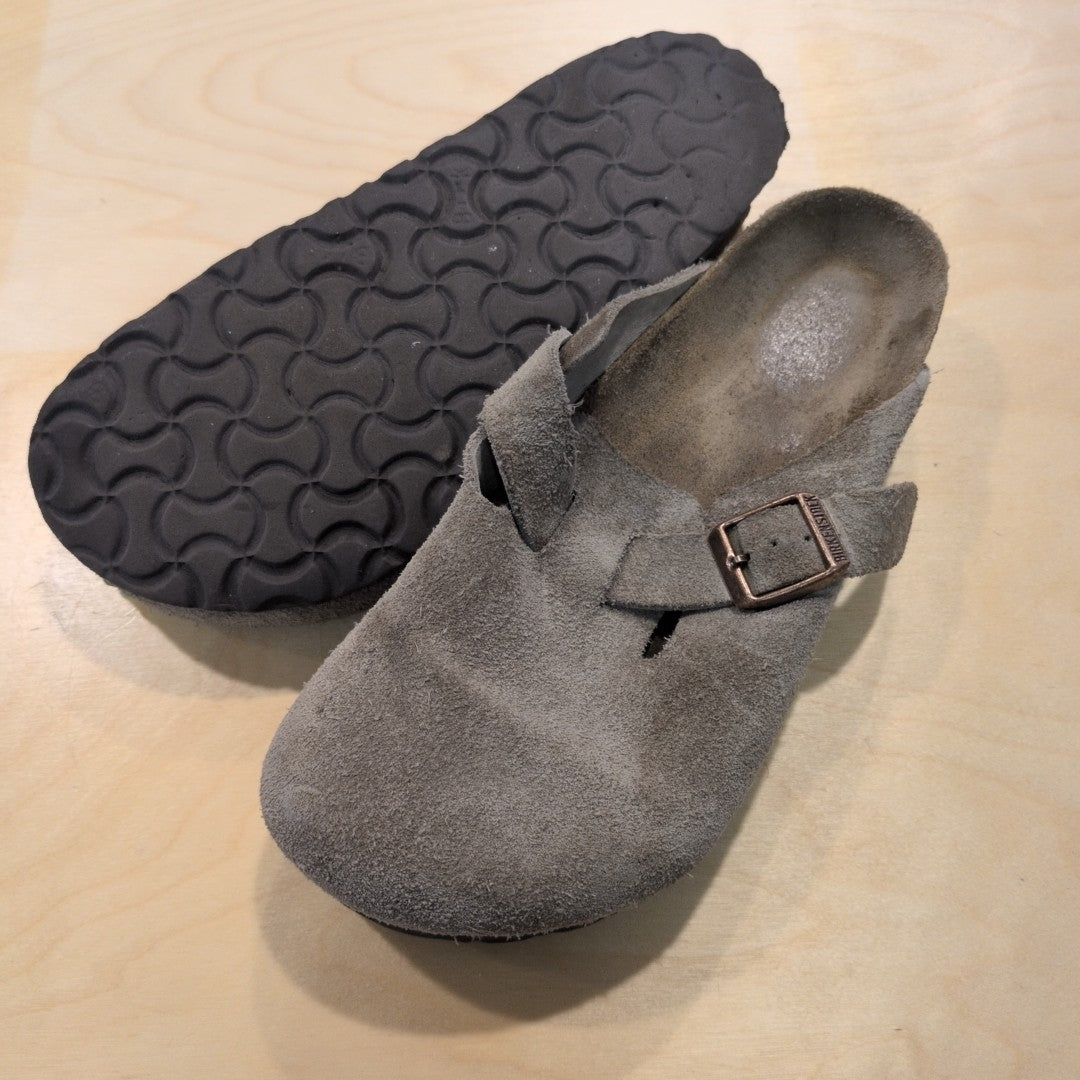 Birkenstock Suede Boston Clogs
