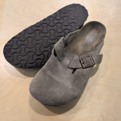 Birkenstock Suede Boston Clogs