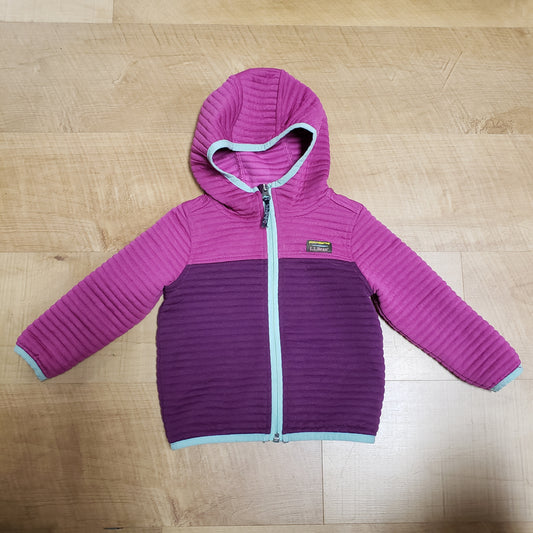 LL Bean Airlight Hooded Zip Up