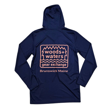 Sea Threads x Woods + Waters Gear Long Sleeve Hooded Sun Shirt